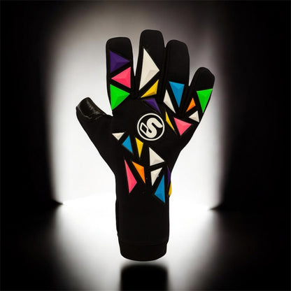 SCK Black Flat Negative Harlequin Believe Goalkeeper Gloves