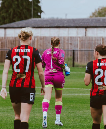 SCK White Flat Negative Harlequin Believe Goalkeeper Gloves