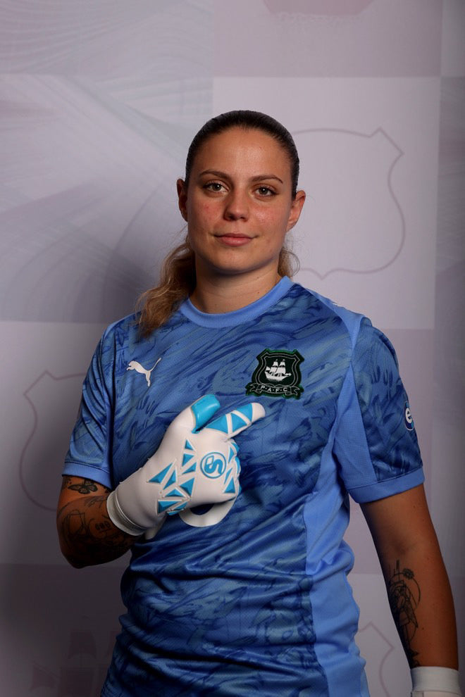 SCK Geiko Fit Aqua Blue Believe Goalkeeper Gloves