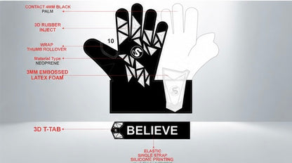 SCK Roll Finger Venom Believe Goalkeeper Gloves - PRE ORDER