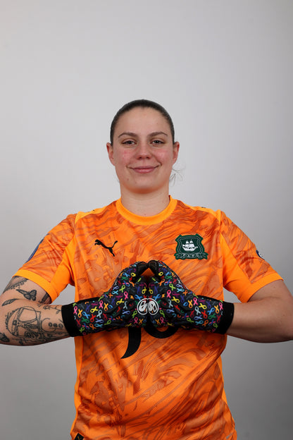 SCK Black Culling Cancer Charity Hybrid Flat Believe Goalkeeper Gloves