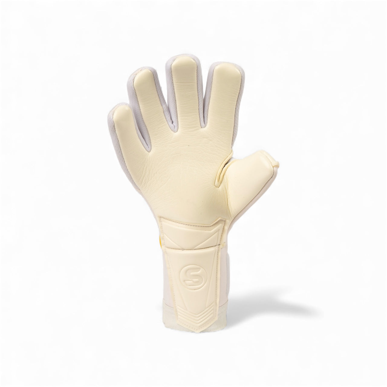 SCK White Flat Negative Harlequin Believe Goalkeeper Gloves