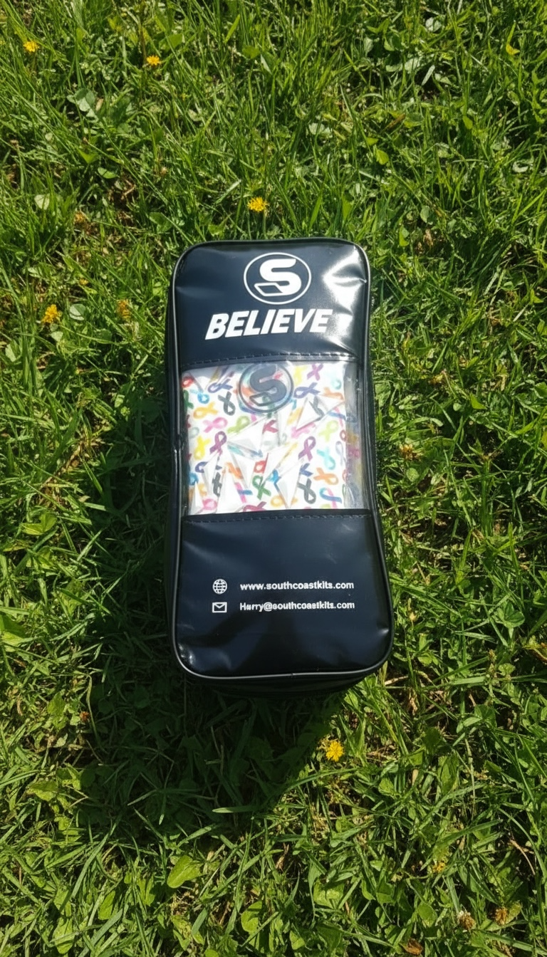 SCK White Culling Cancer Charity Hybrid Flat Believe Goalkeeper Gloves