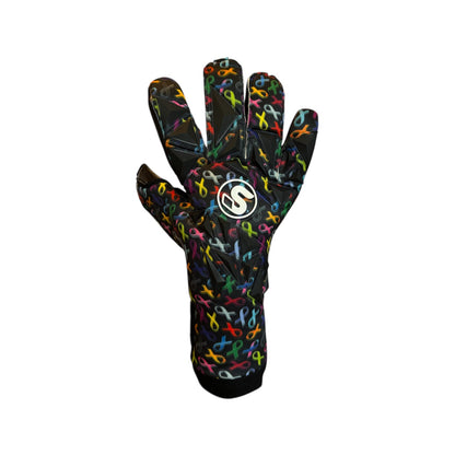 SCK Black Culling Cancer Charity Hybrid Flat Believe Goalkeeper Gloves