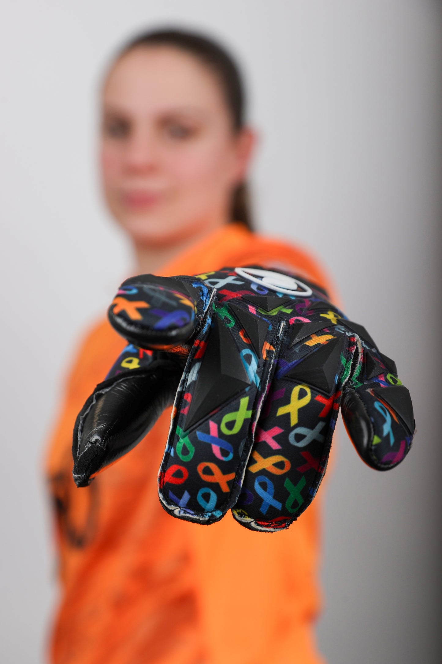 SCK Black Culling Cancer Charity Hybrid Flat Believe Goalkeeper Gloves