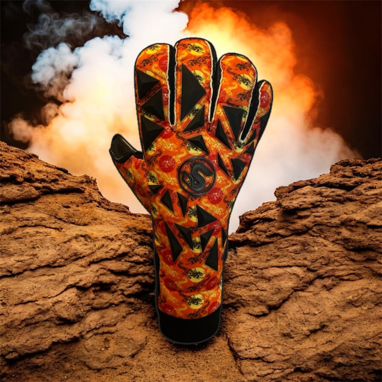 SCK Roll Finger Long Cut Dragon Believe Goalkeeper Gloves