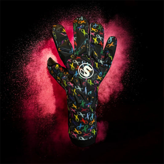 SCK Black Culling Cancer Charity Hybrid Flat Believe Goalkeeper Gloves