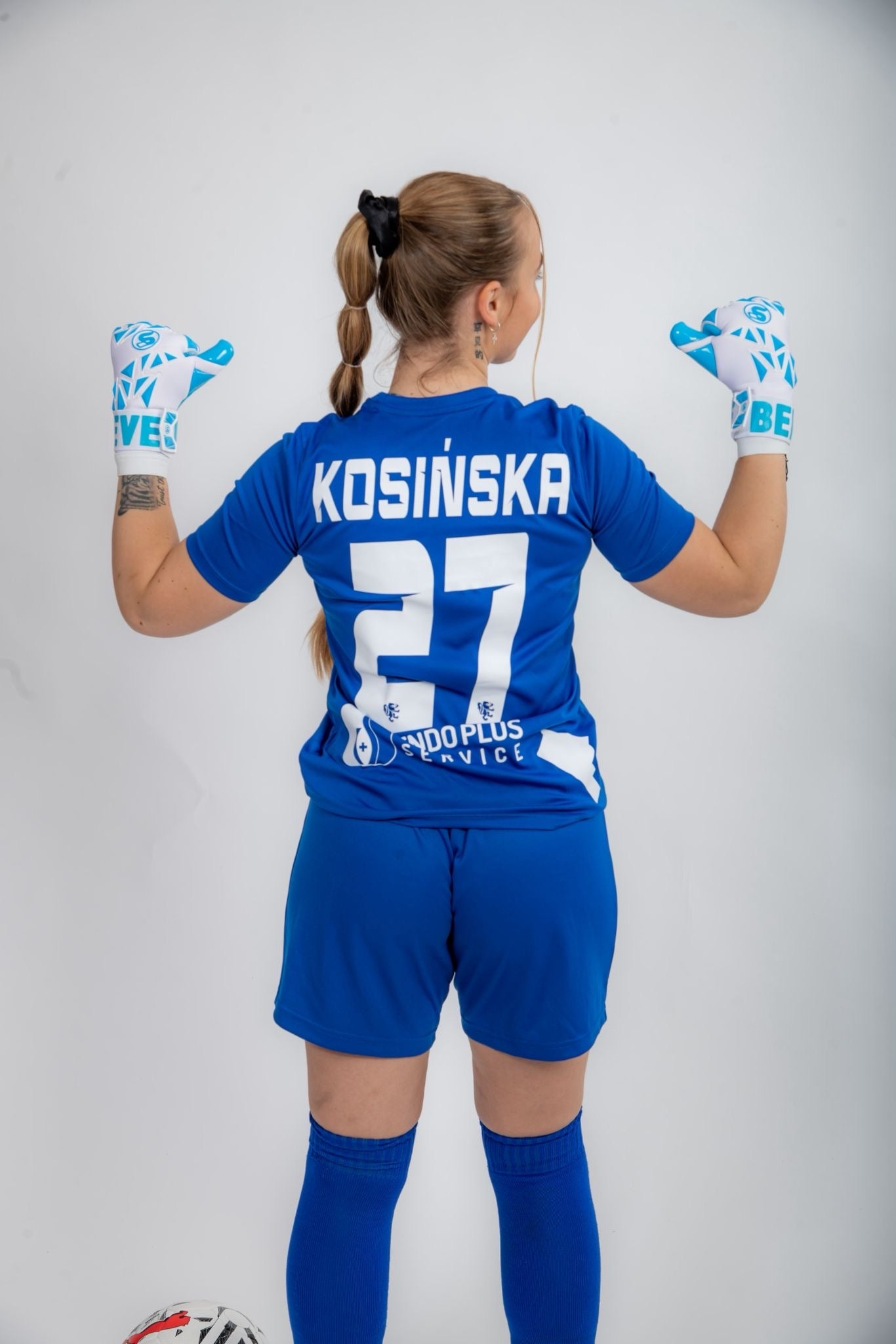 SCK Geiko Fit Aqua Blue Believe Goalkeeper Gloves